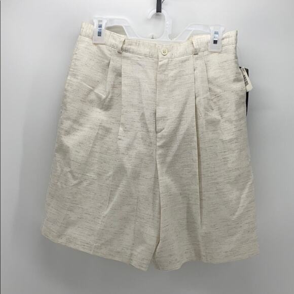BRIGGS high waisted pleated front shorts summer preppy coastal grandma